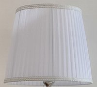 Абажур для торшера Мелодия Света Белый с окантовкой